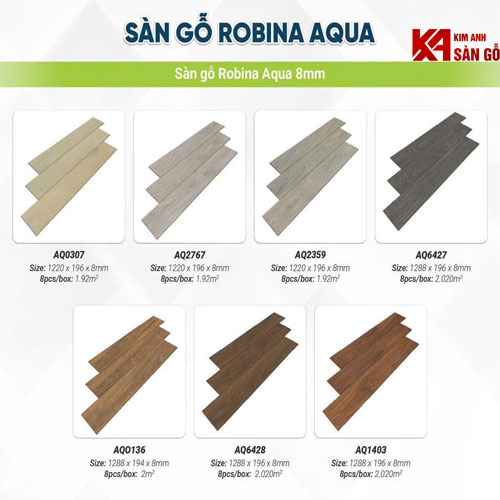 Sàn Gỗ Công Nghiệp Robina 8mm AB311
